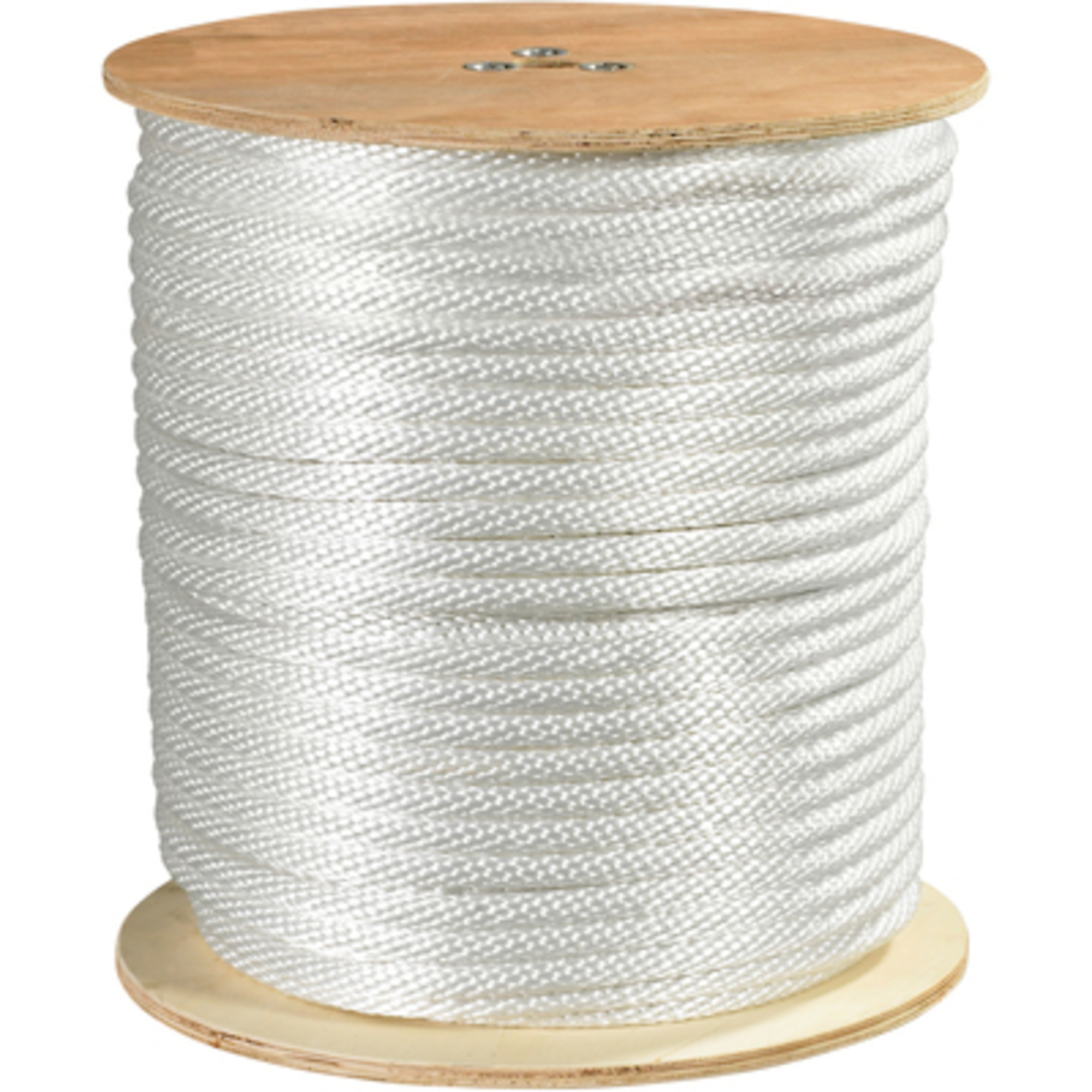 1/2in., 3900 lb, White Solid Braided NR 1/CS, Material Nylon, Width 0.5 in, Model# TWR122